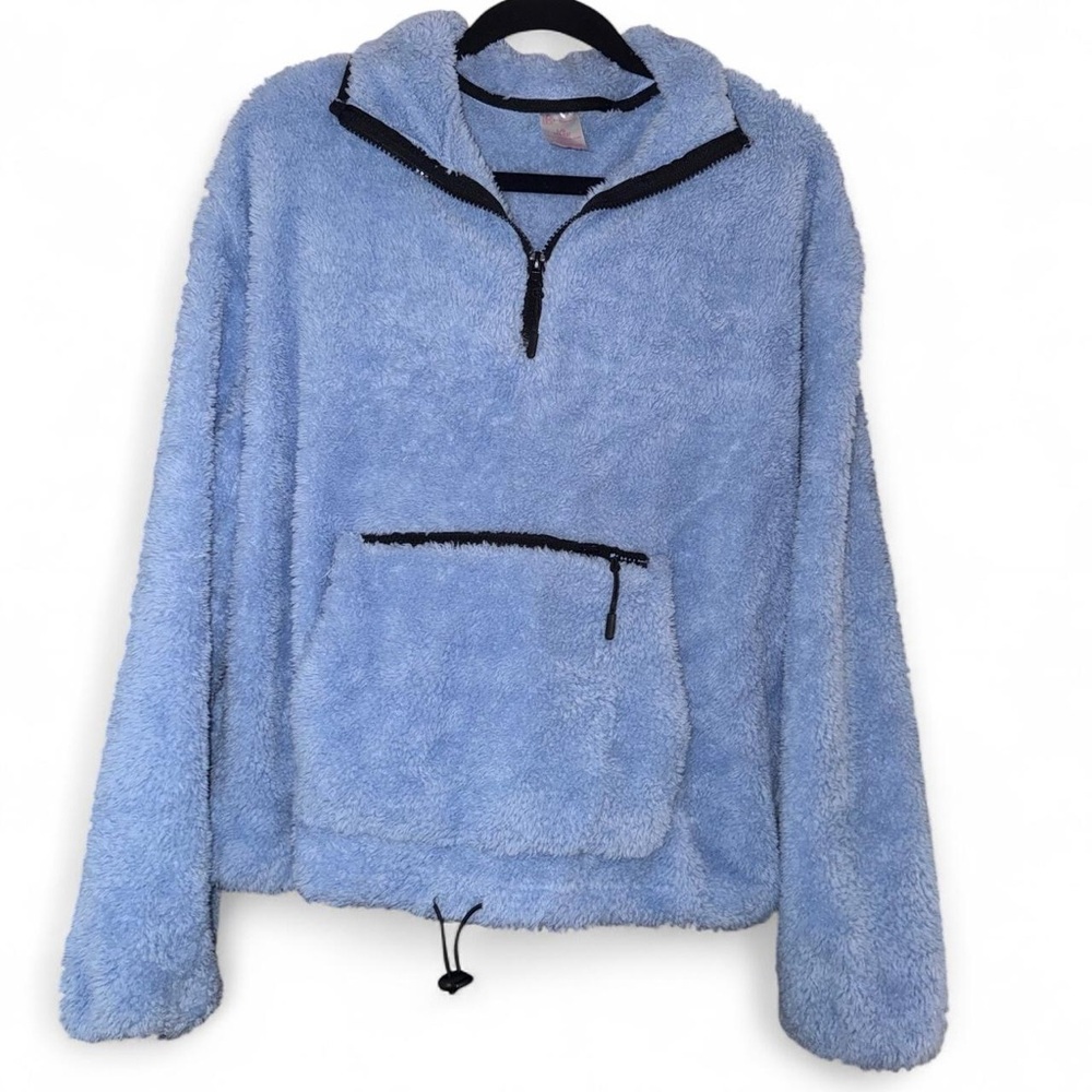 No Boundaries Light Blue Fleece Jacket
